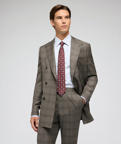 Abito Principe di Galles canna di fucile e azzurro