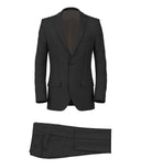 Costume en laine grisaille gris