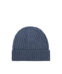 Beanie in petrol blue cashmere