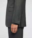 Made-to-Measure Men's grey suit in wool twill