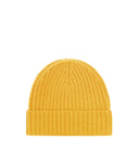 Beanie in ochre cashmere