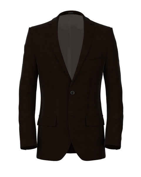 Jacket in smooth burgundy velvet