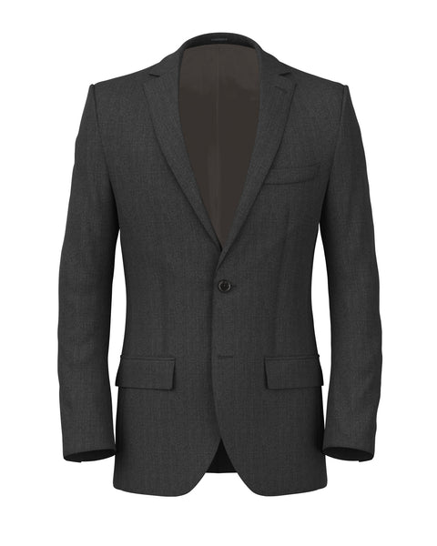 Jacket in crease-resistant grey wool